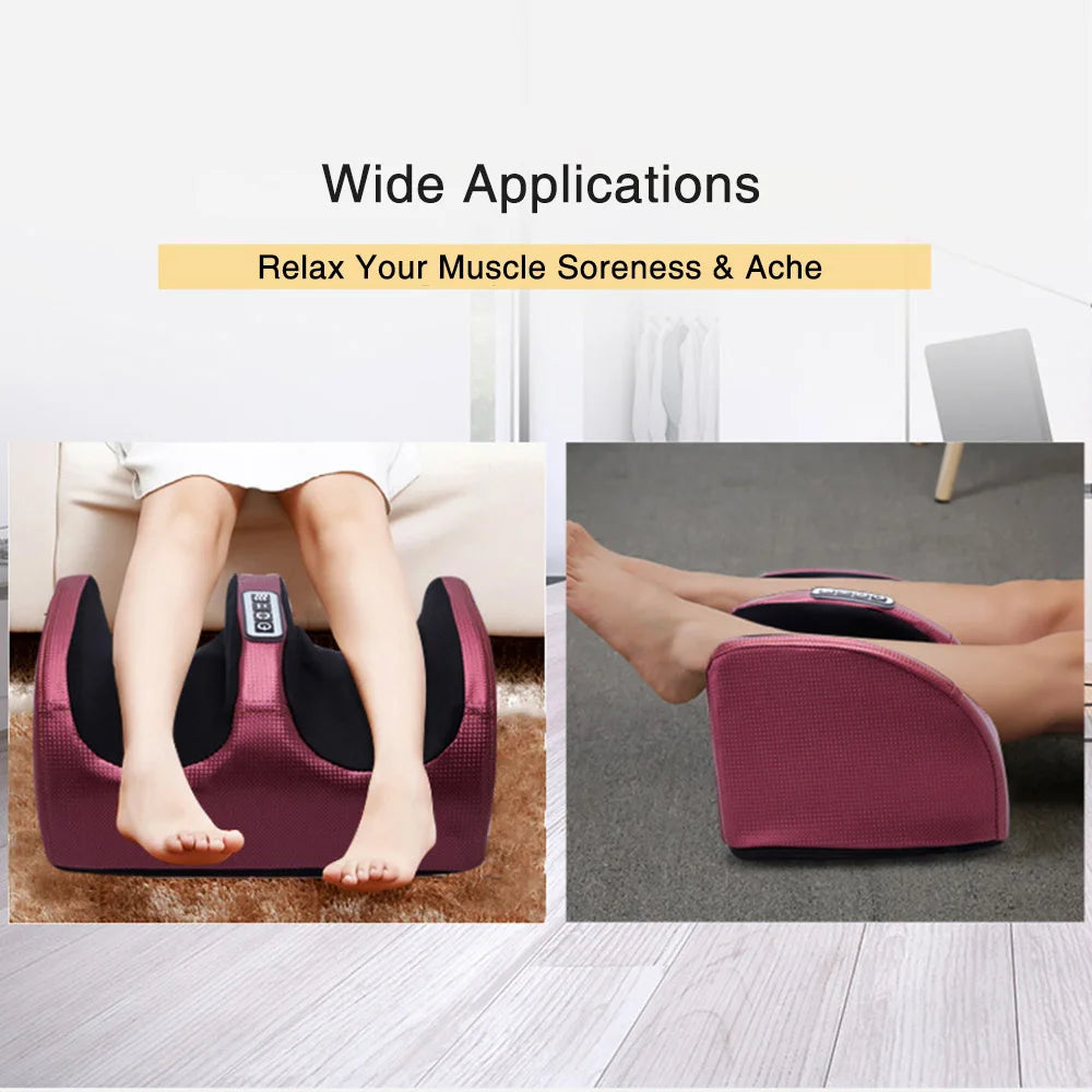 Electric Foot Massager Heating Therapy Hot Compression Shiatsu