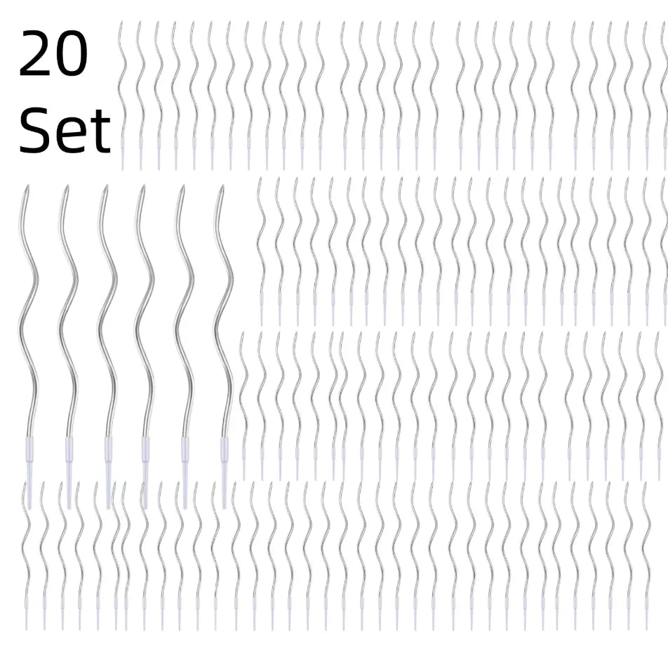 6/120/96Pcs Curved Cake Candles Birthday Baby