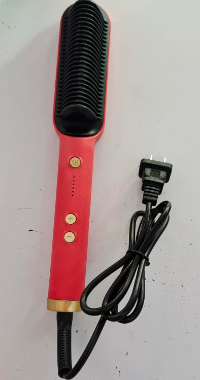2 In 1 Hair Straightener Hot Comb Negative Ion Curling