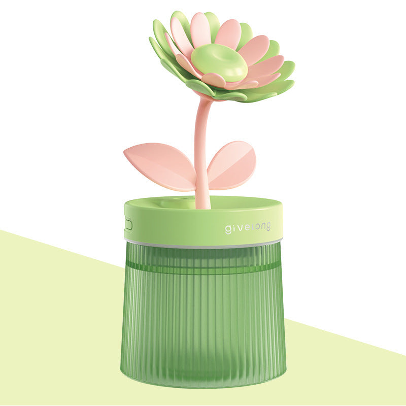 Mini Usb Hydrating Water Purification Spray Flowers Shape Humidifier