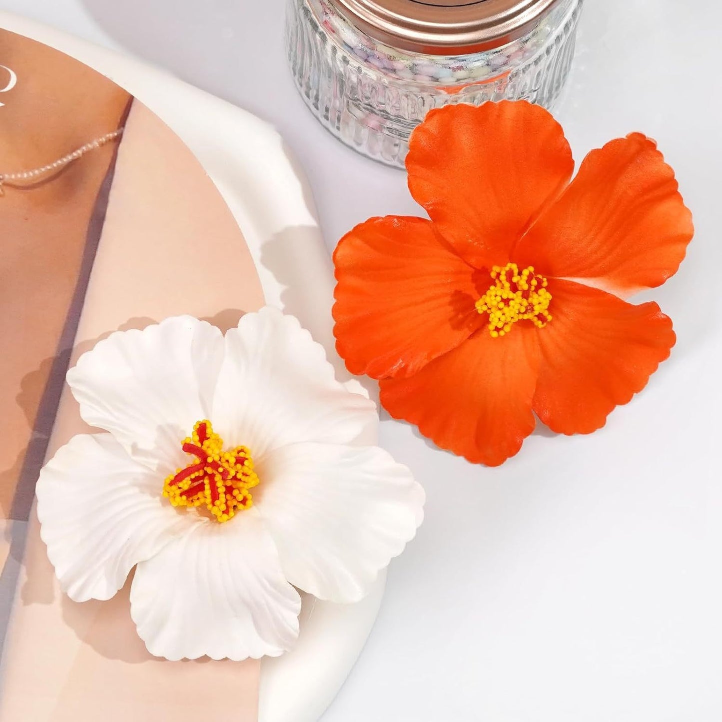 Bohemian Beach Vacation Flower Hair Clip