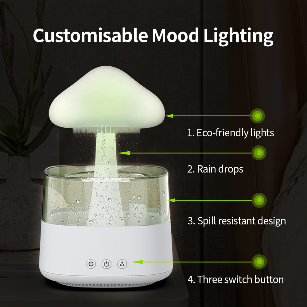 Mushroom  Rain Cloud  Water Drop Humidifier