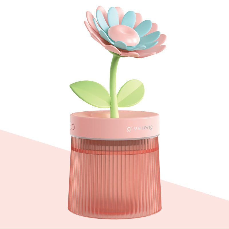 Mini Usb Hydrating Water Purification Spray Flowers Shape Humidifier