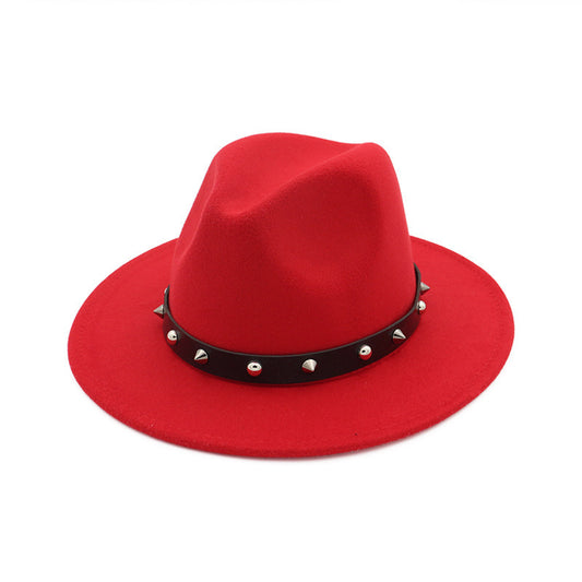 New Style Rivet Accessories Top Hat
