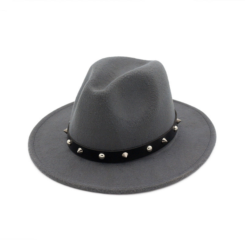 New Style Rivet Accessories Top Hat