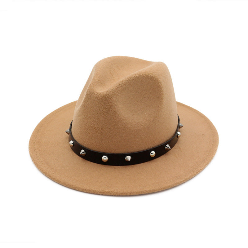 New Style Rivet Accessories Top Hat
