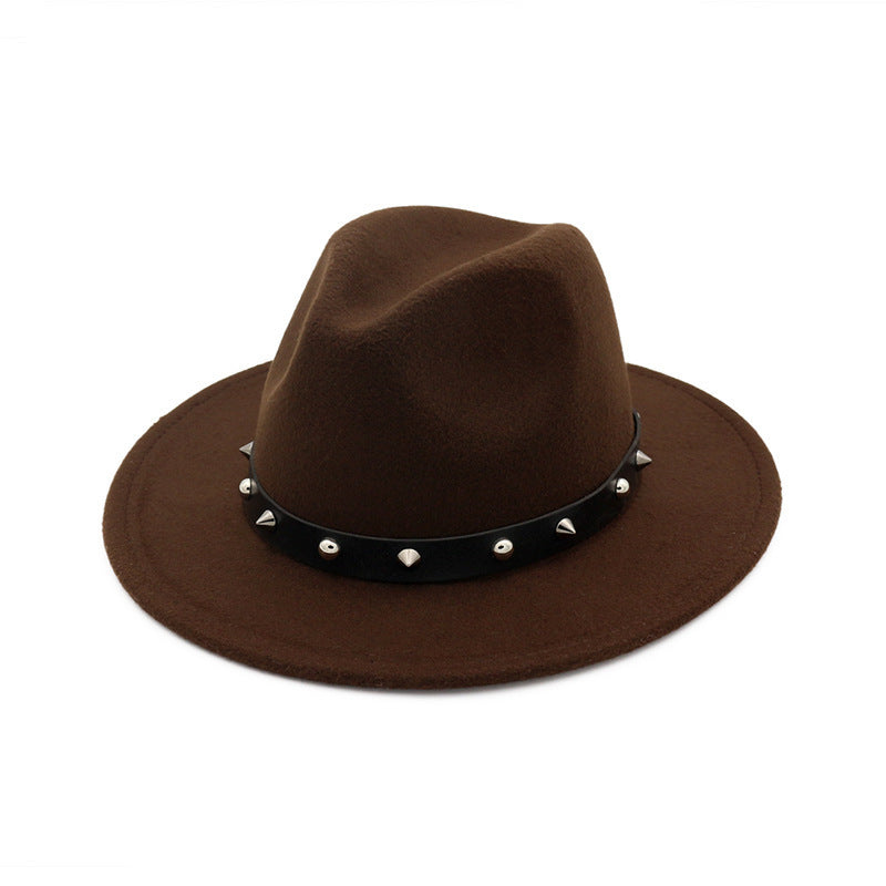 New Style Rivet Accessories Top Hat