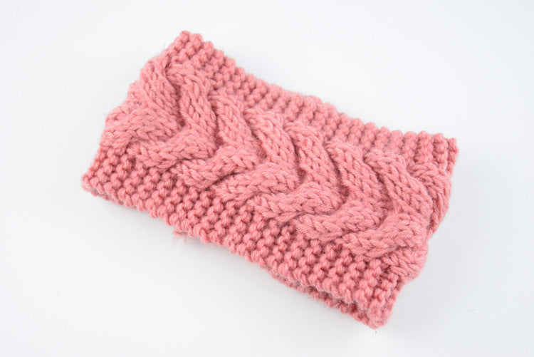 Acrylic Thick Wool Knitted Headband  Crossed Hair Accessories