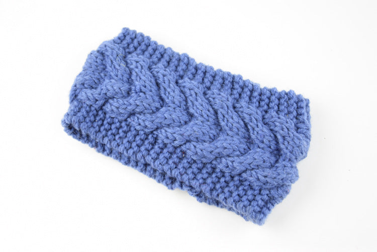 Acrylic Thick Wool Knitted Headband  Crossed Hair Accessories