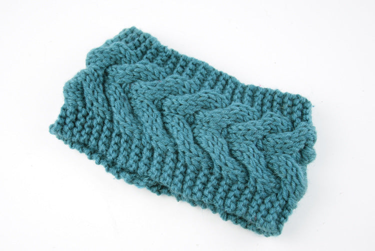 Acrylic Thick Wool Knitted Headband  Crossed Hair Accessories