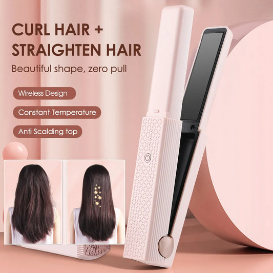 Hair Straightener Cordless USB