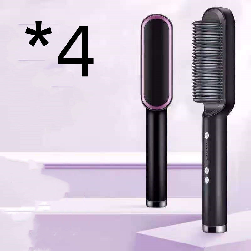 2 In 1 Hair Straightener Hot Comb Negative Ion Curling