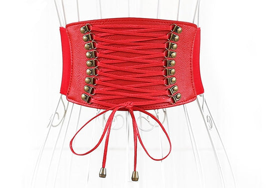 super wide waist  elastic fringed wide belt skirt accessories
