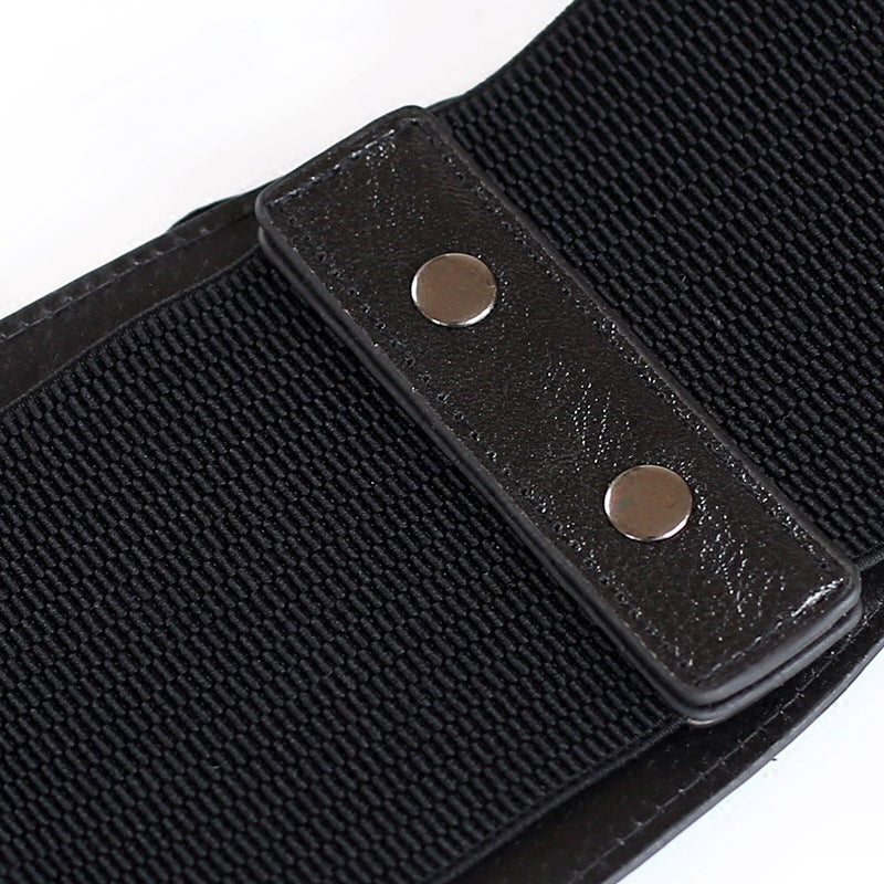 super wide waist  elastic fringed wide belt skirt accessories
