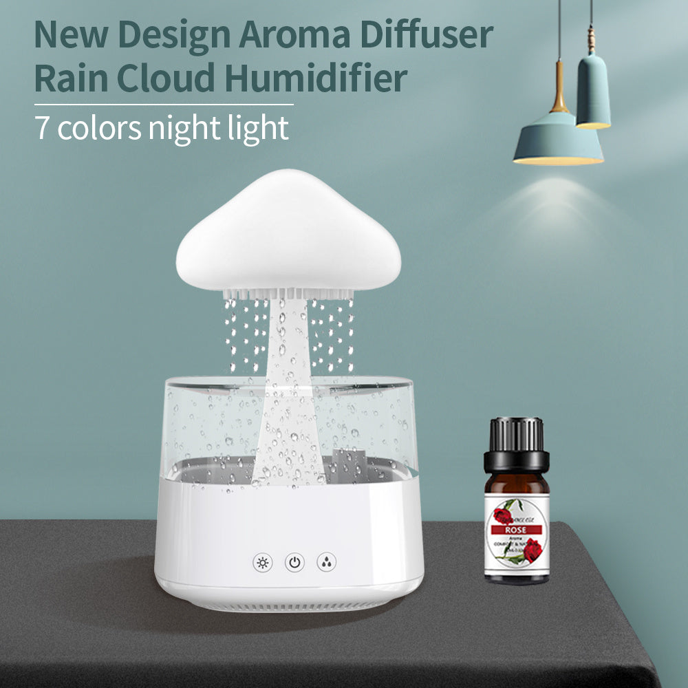 Mushroom  Rain Cloud  Water Drop Humidifier