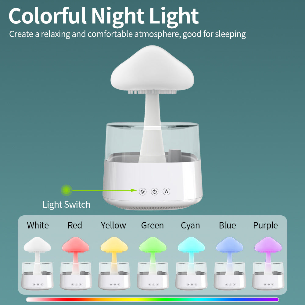 Mushroom  Rain Cloud  Water Drop Humidifier