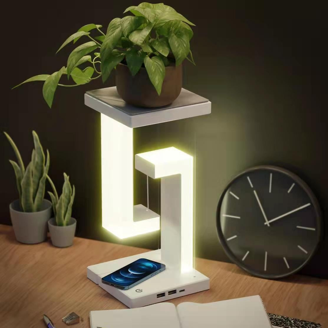 Smartphone Charging Suspension Table Floating Lamp