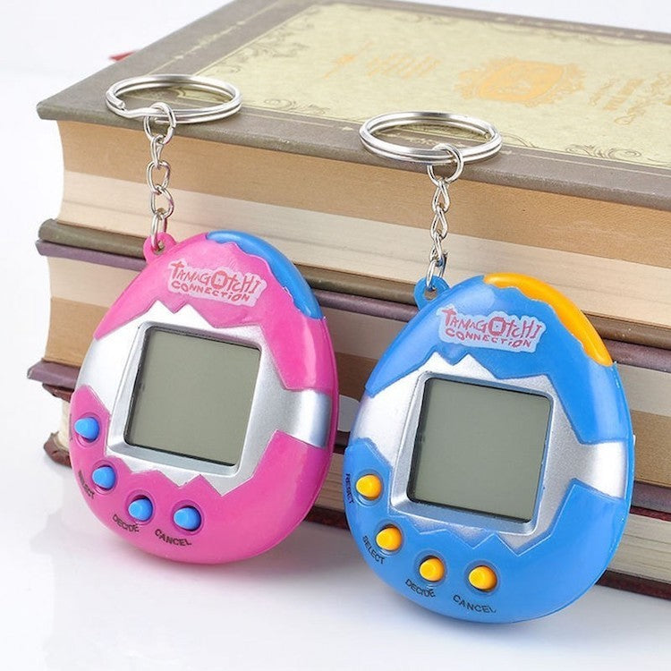 Electronic virtual pet game machine