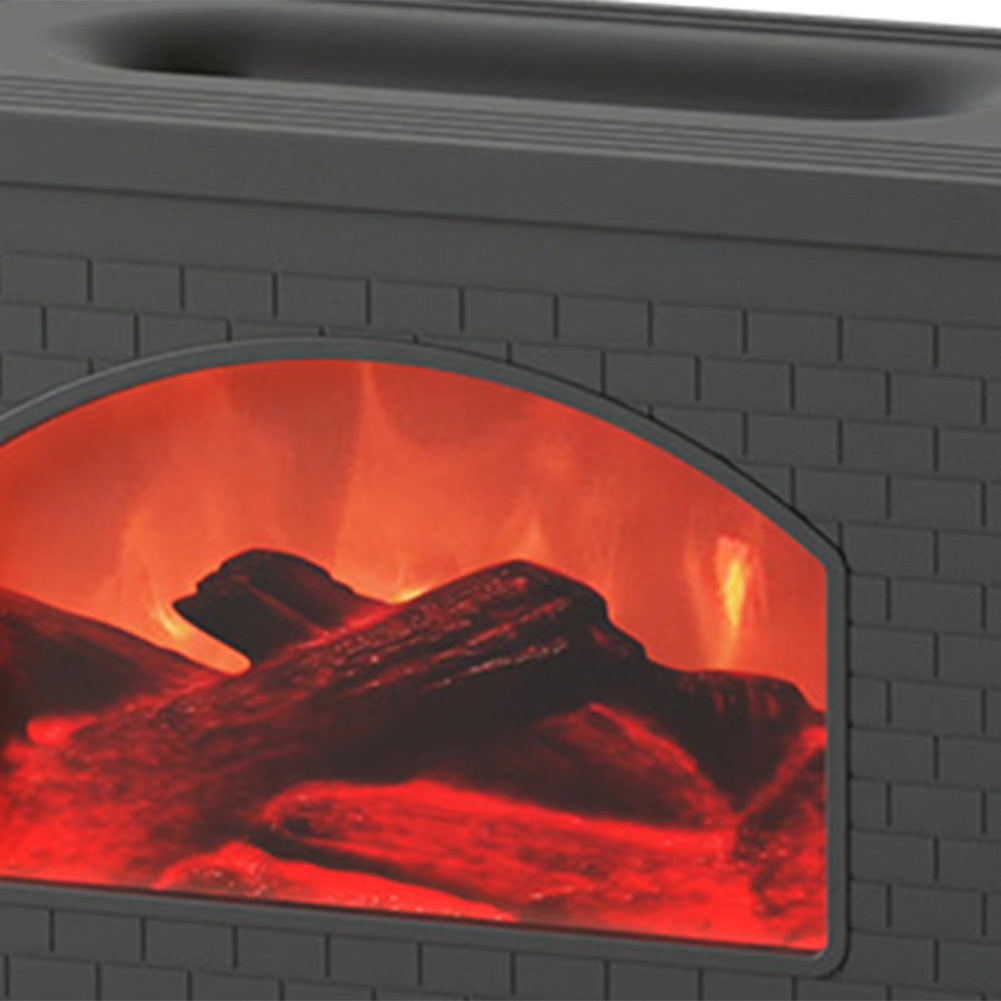 Fireplace Air Humidifier Flame Effect Aroma Oil Diffuser