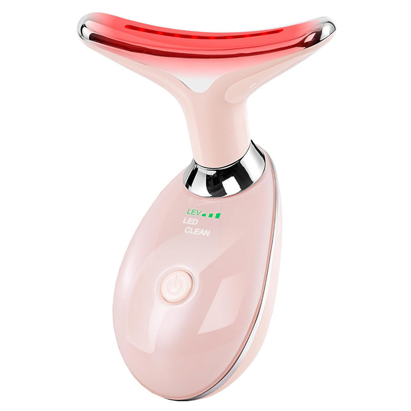 Neck Face Beauty Device Colorful LED Photon Therapy