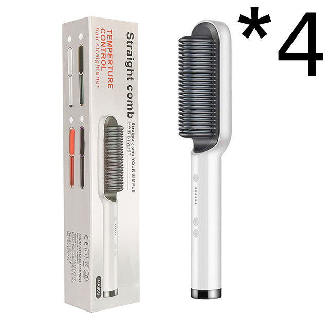 2 In 1 Hair Straightener Hot Comb Negative Ion Curling