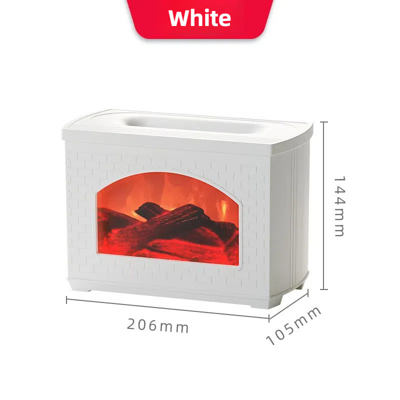 Fireplace Air Humidifier Flame Effect Aroma Oil Diffuser