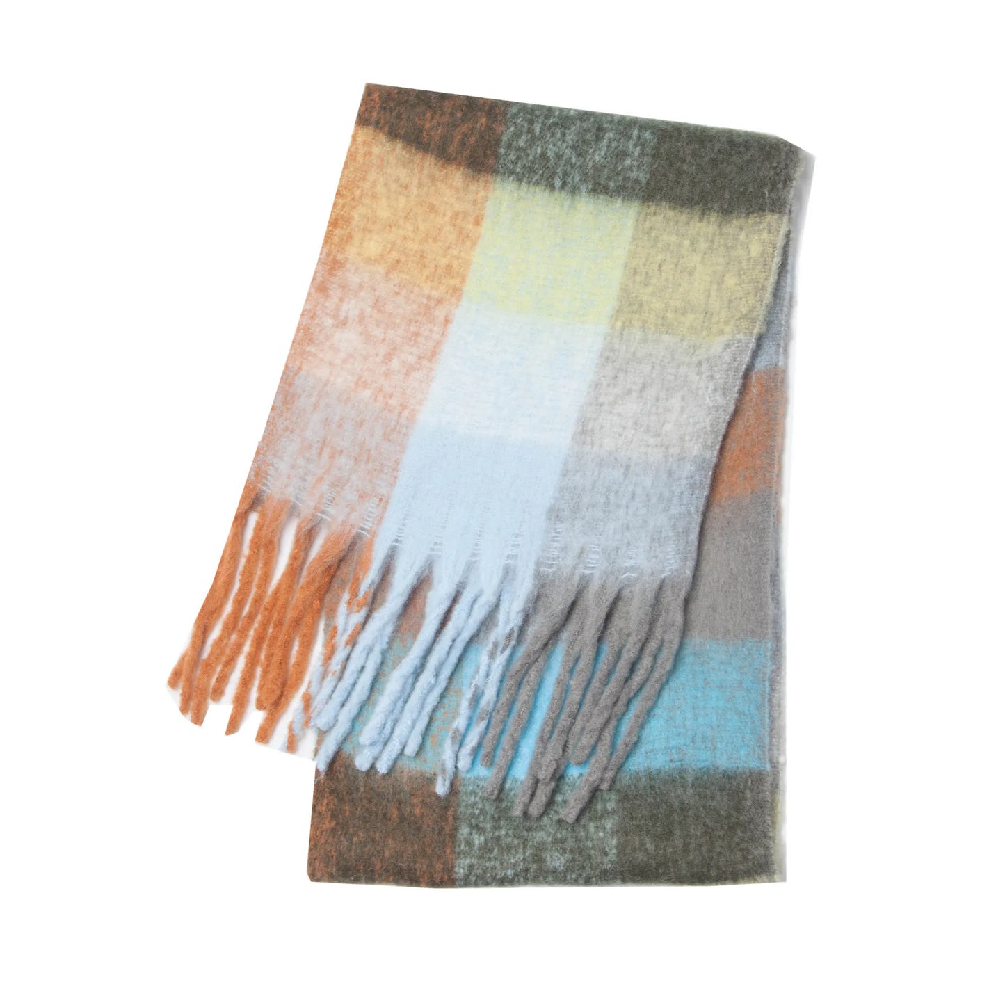 Luxury Cashmere Bright Solid Colors Scarf Winter Shawl