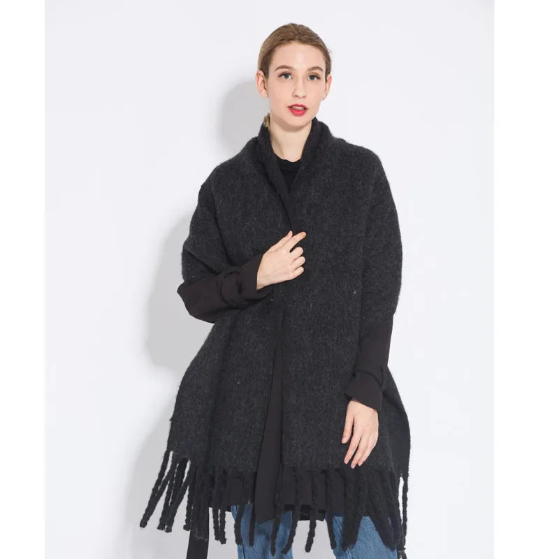 Luxury Cashmere Bright Solid Colors Scarf Winter Shawl