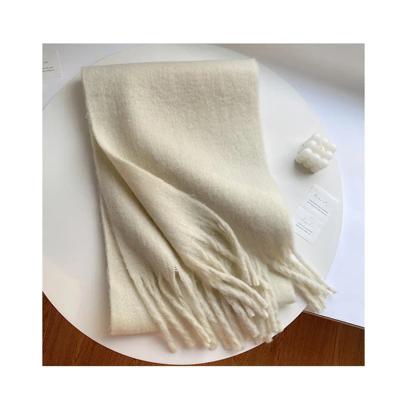 Luxury Cashmere Bright Solid Colors Scarf Winter Shawl