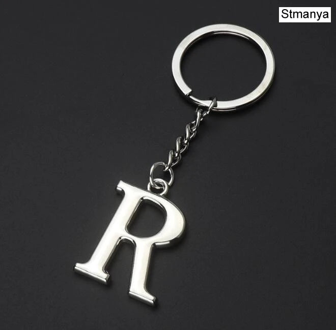 Metal DIY A-Z Letters key Chain