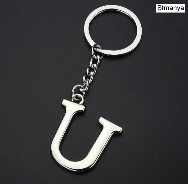 Metal DIY A-Z Letters key Chain