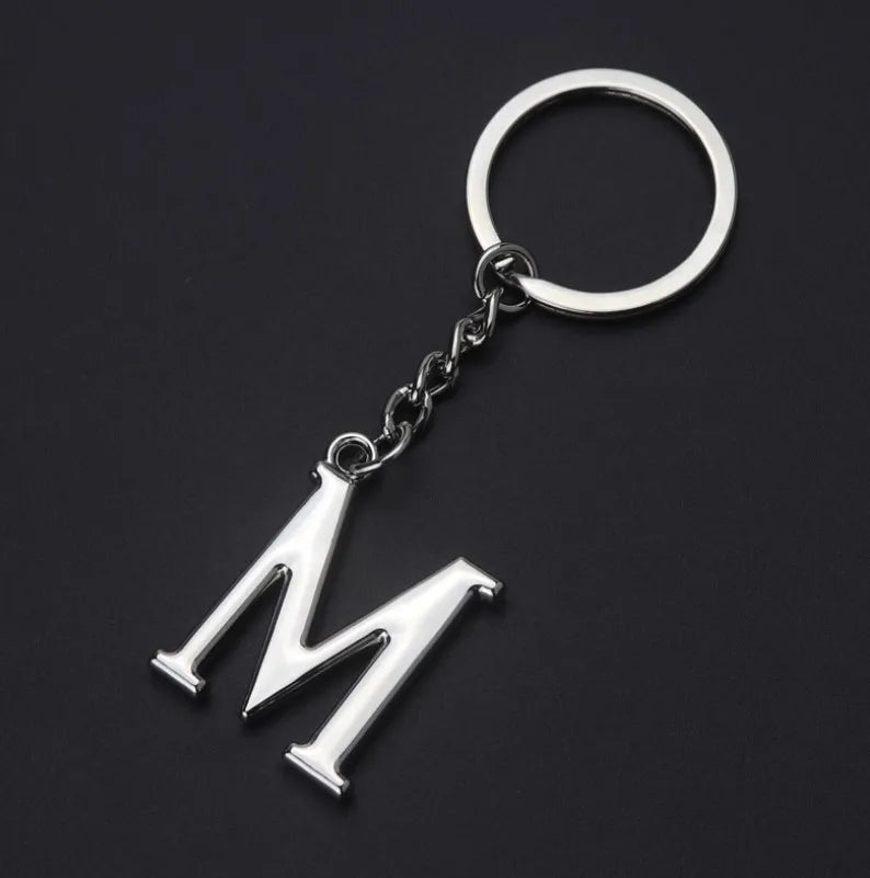 Metal DIY A-Z Letters key Chain