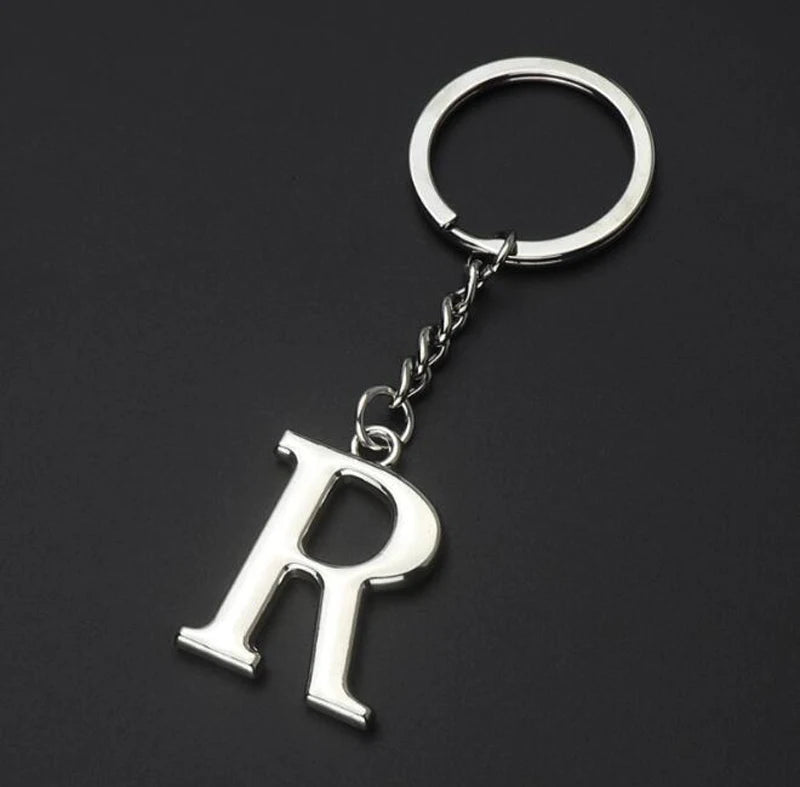 Metal DIY A-Z Letters key Chain