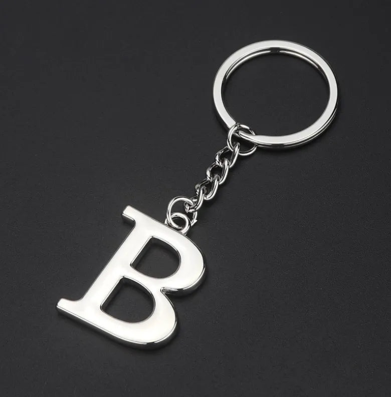 Metal DIY A-Z Letters key Chain