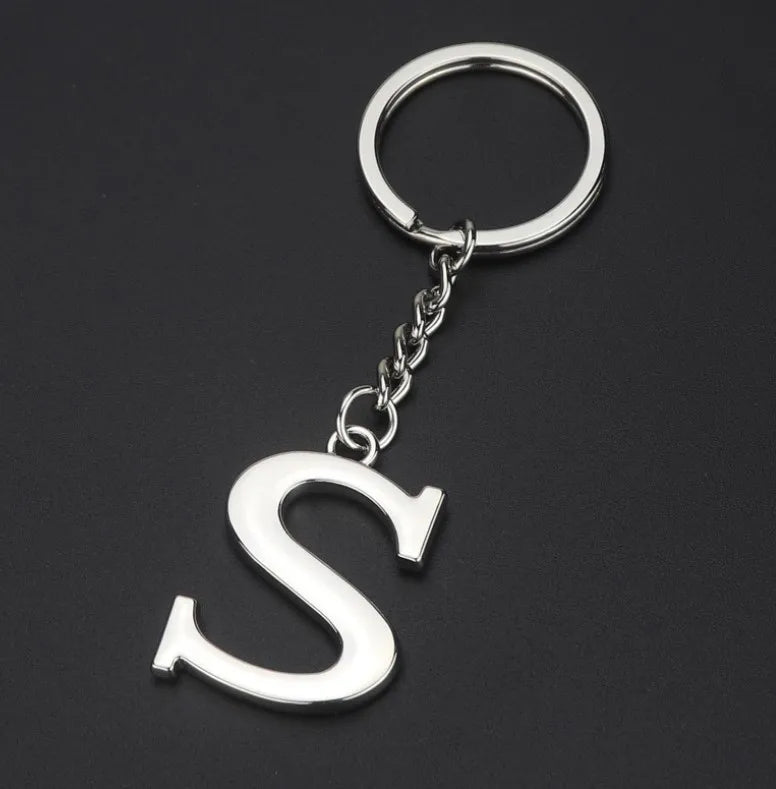 Metal DIY A-Z Letters key Chain