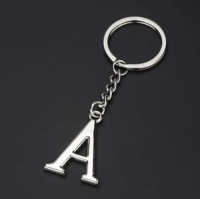 Metal DIY A-Z Letters key Chain