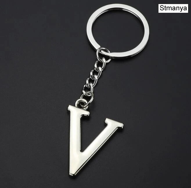Metal DIY A-Z Letters key Chain