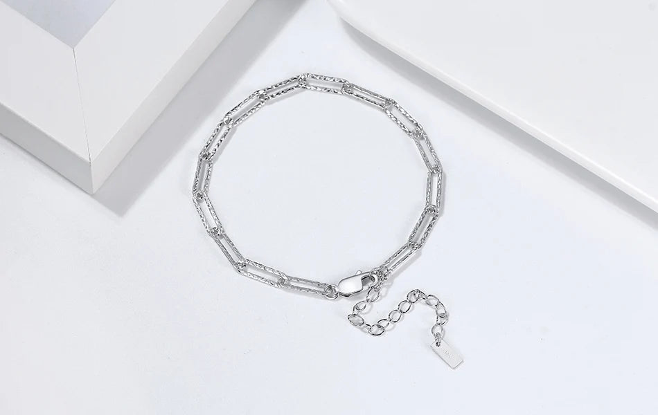 14K Gold Plated Genuine 925 Sterling Silver Paperclip Neck Chain