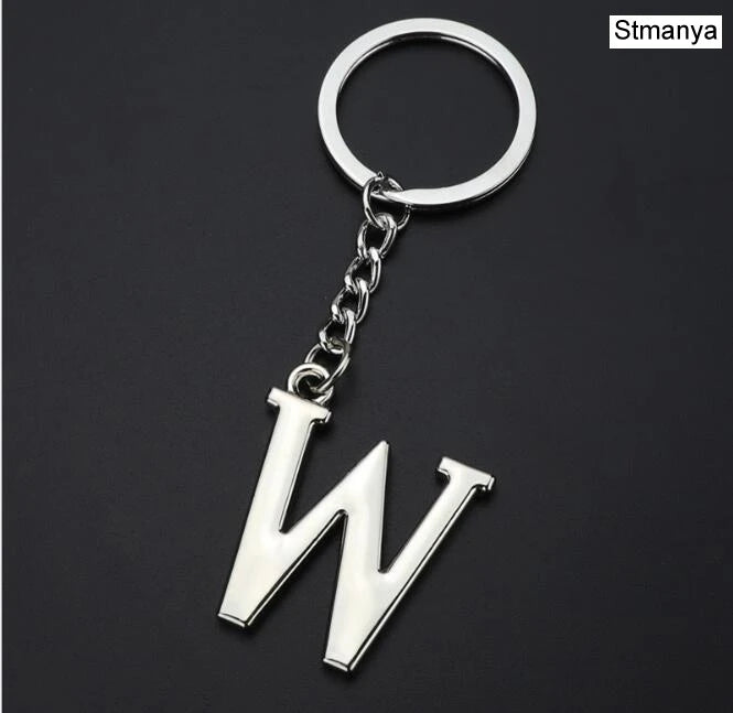 Metal DIY A-Z Letters key Chain