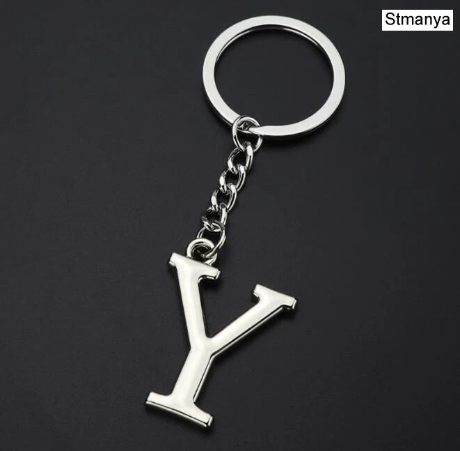 Metal DIY A-Z Letters key Chain