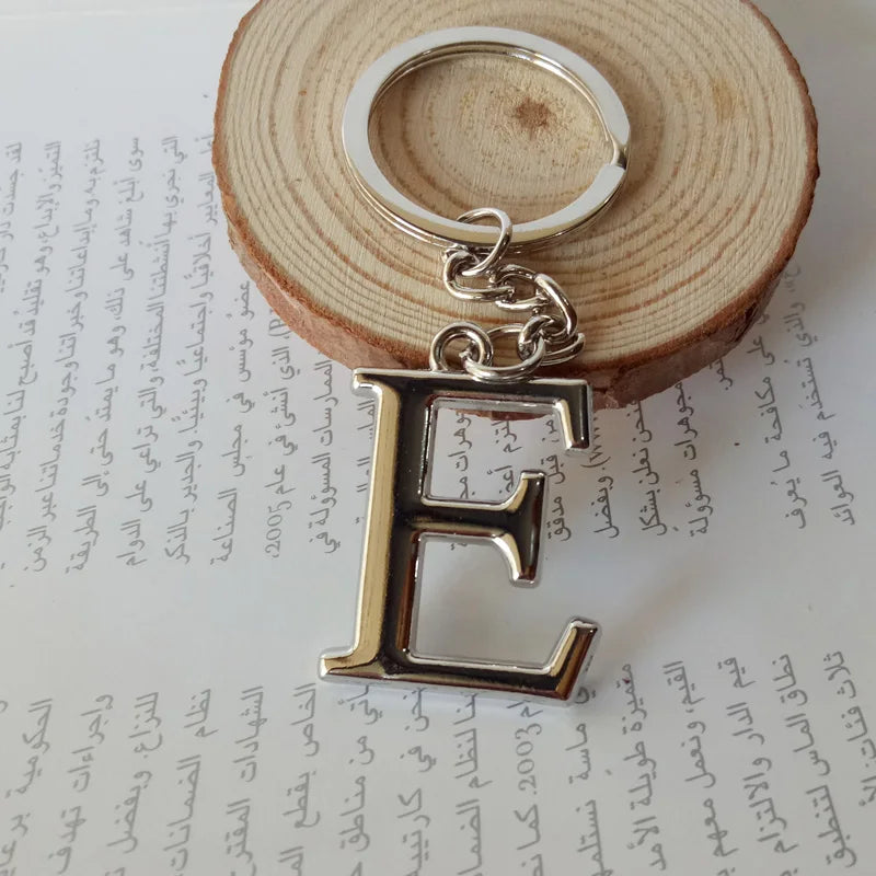Metal DIY A-Z Letters key Chain