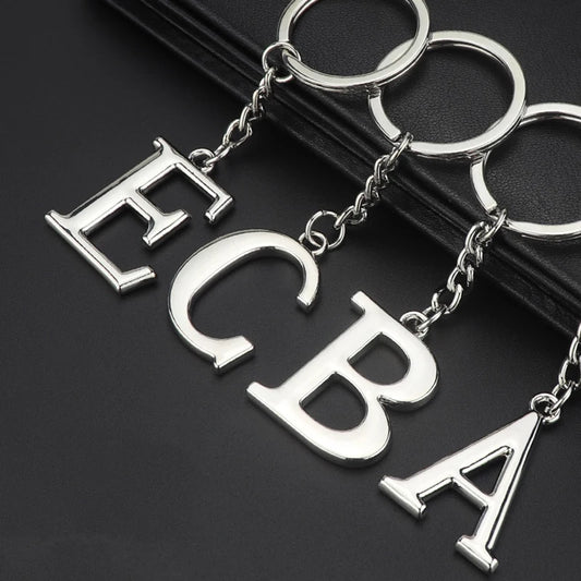 Metal DIY A-Z Letters key Chain