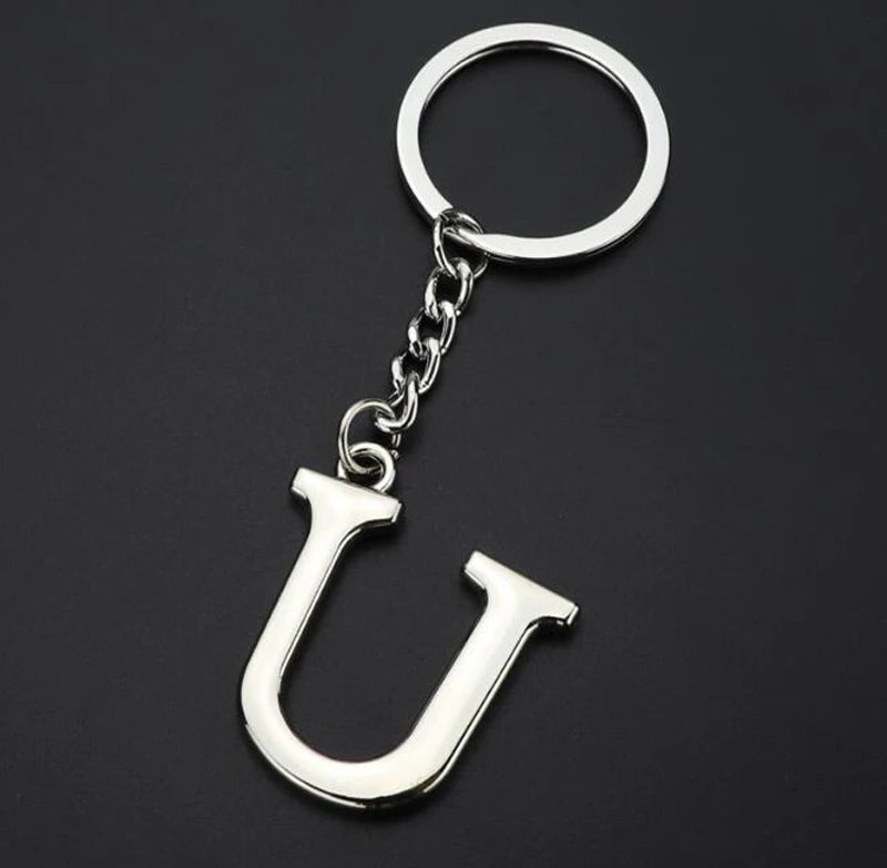 Metal DIY A-Z Letters key Chain