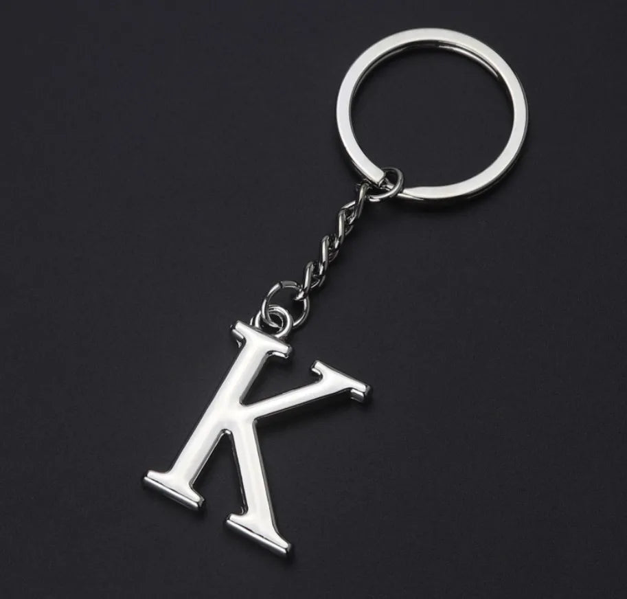 Metal DIY A-Z Letters key Chain