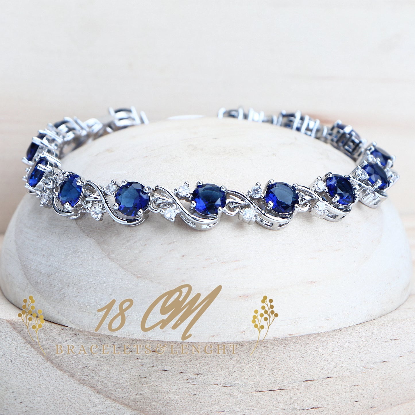 Blue Zirconia Jewelry Sets 925 Sterling Silver