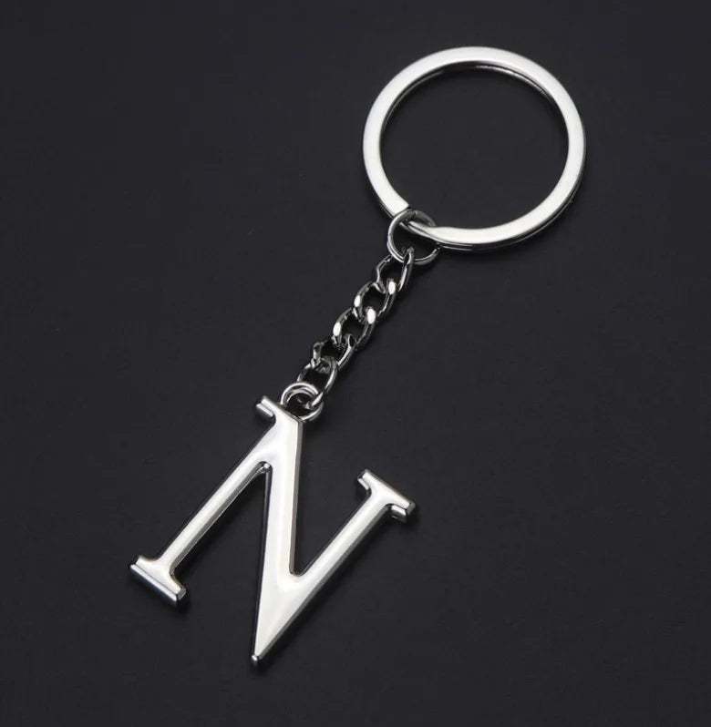 Metal DIY A-Z Letters key Chain