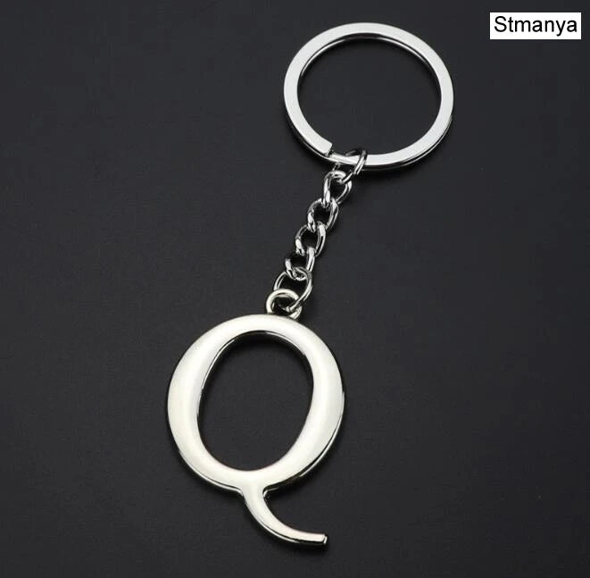 Metal DIY A-Z Letters key Chain