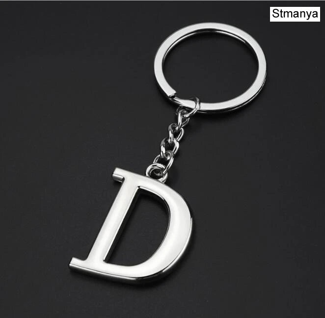 Metal DIY A-Z Letters key Chain