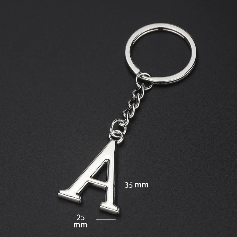 Metal DIY A-Z Letters key Chain
