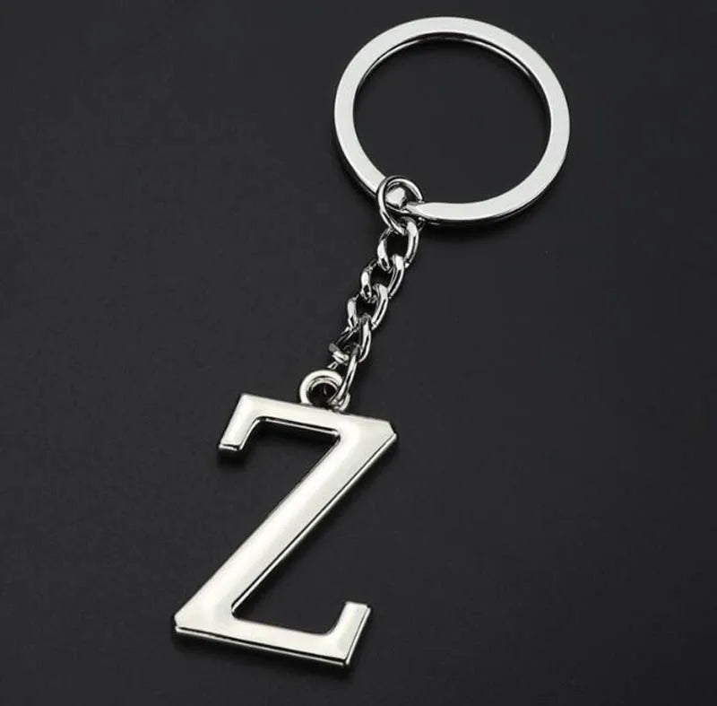 Metal DIY A-Z Letters key Chain